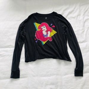 Women/Junior Disney Princess Long Sleeve Crop-Med.